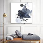 Blue & Black Splash I by Irena Orlov on GIANT ART - blue abstract