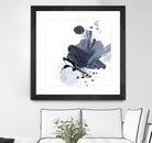 Blue & Black Splash I by Irena Orlov on GIANT ART - blue abstract