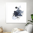 Blue & Black Splash I by Irena Orlov on GIANT ART - blue abstract