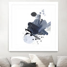 Blue & Black Splash I by Irena Orlov on GIANT ART - blue abstract