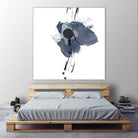 Blue & Black Splash II by Irena Orlov on GIANT ART - blue abstract