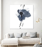 Blue & Black Splash II by Irena Orlov on GIANT ART - blue abstract