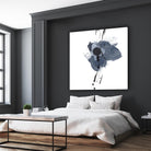 Blue & Black Splash II by Irena Orlov on GIANT ART - blue abstract