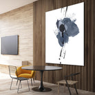 Blue & Black Splash II by Irena Orlov on GIANT ART - blue abstract