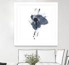 Blue & Black Splash II by Irena Orlov on GIANT ART - blue abstract