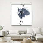 Blue & Black Splash II by Irena Orlov on GIANT ART - blue abstract