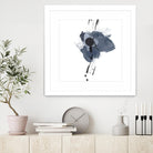 Blue & Black Splash II by Irena Orlov on GIANT ART - blue abstract