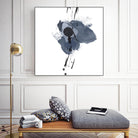 Blue & Black Splash II by Irena Orlov on GIANT ART - blue abstract