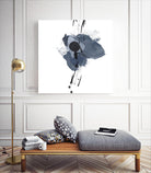 Blue & Black Splash II by Irena Orlov on GIANT ART - blue abstract