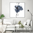 Blue & Black Splash II by Irena Orlov on GIANT ART - blue abstract