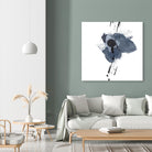 Blue & Black Splash II by Irena Orlov on GIANT ART - blue abstract