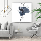 Blue & Black Splash II by Irena Orlov on GIANT ART - blue abstract