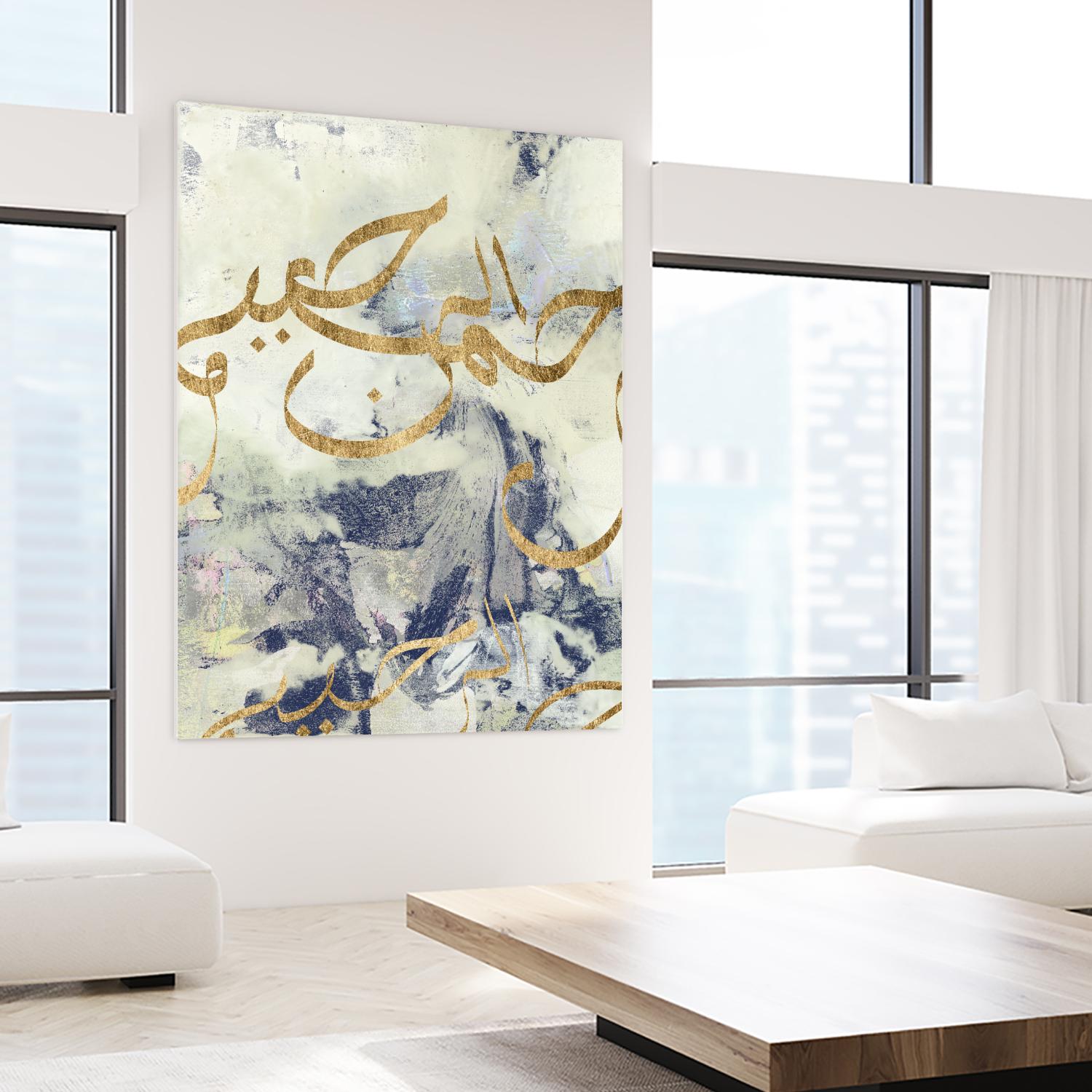 Arabic Encaustic I by Jennifer Goldberger on GIANT ART - abstract