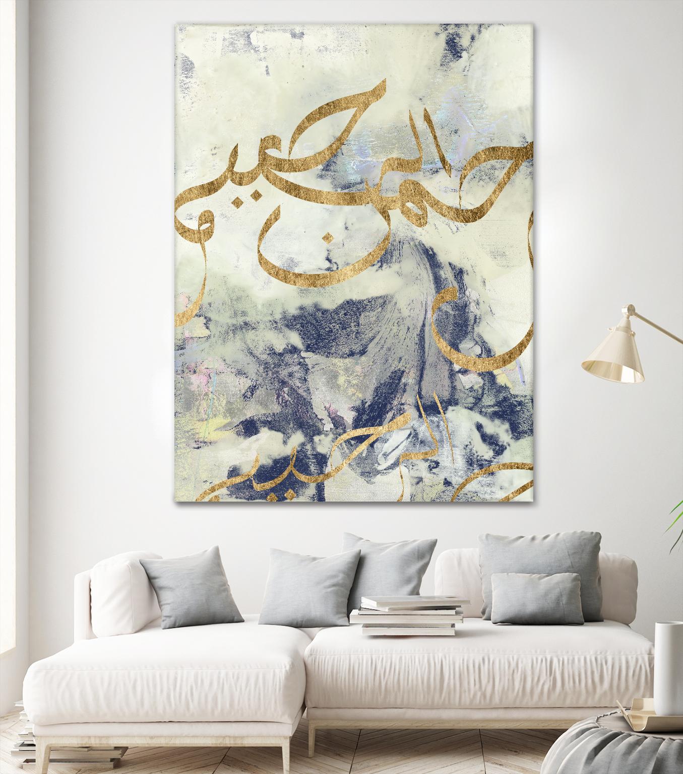 Arabic Encaustic I by Jennifer Goldberger on GIANT ART - abstract