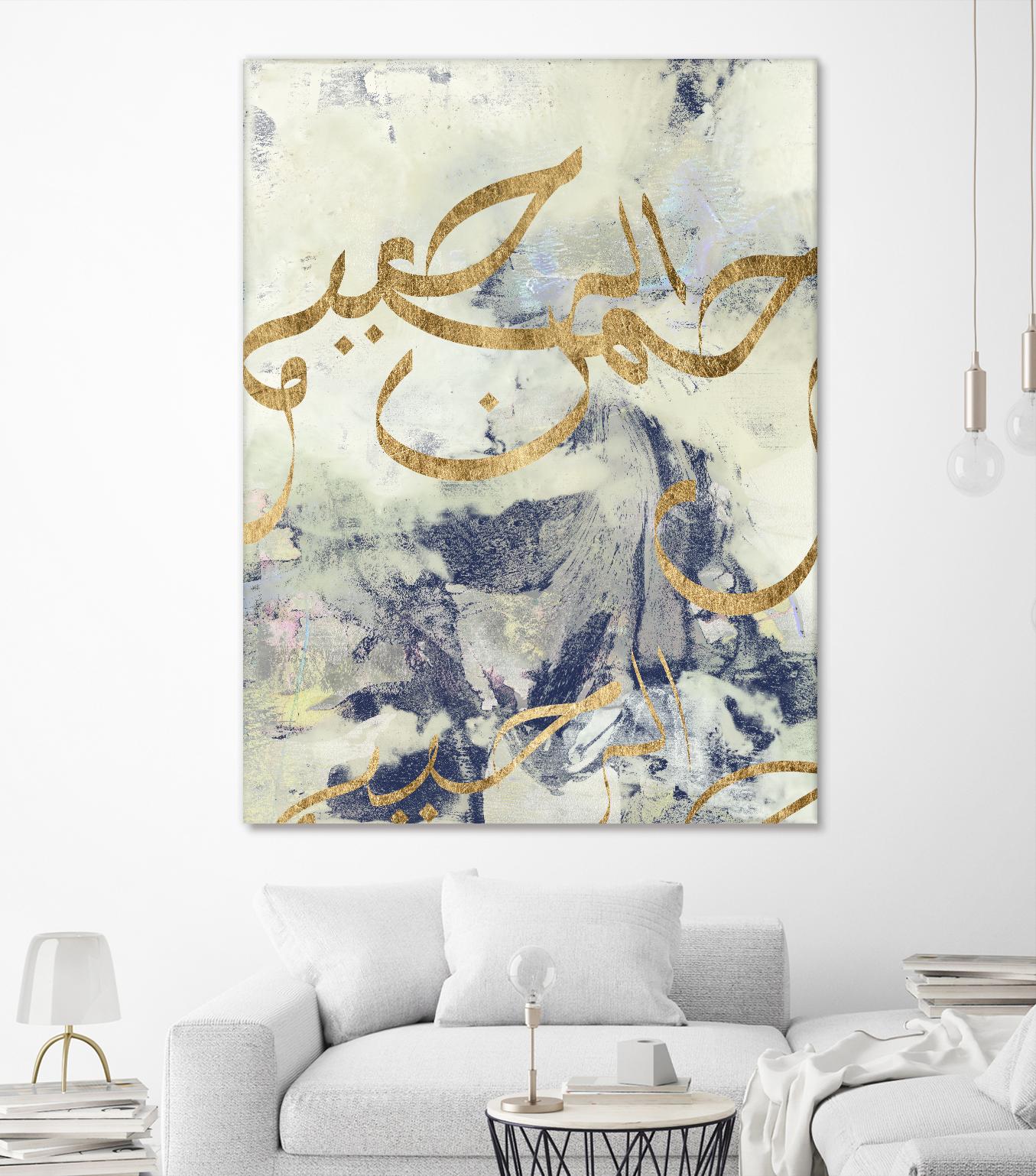 Arabic Encaustic I by Jennifer Goldberger on GIANT ART - abstract