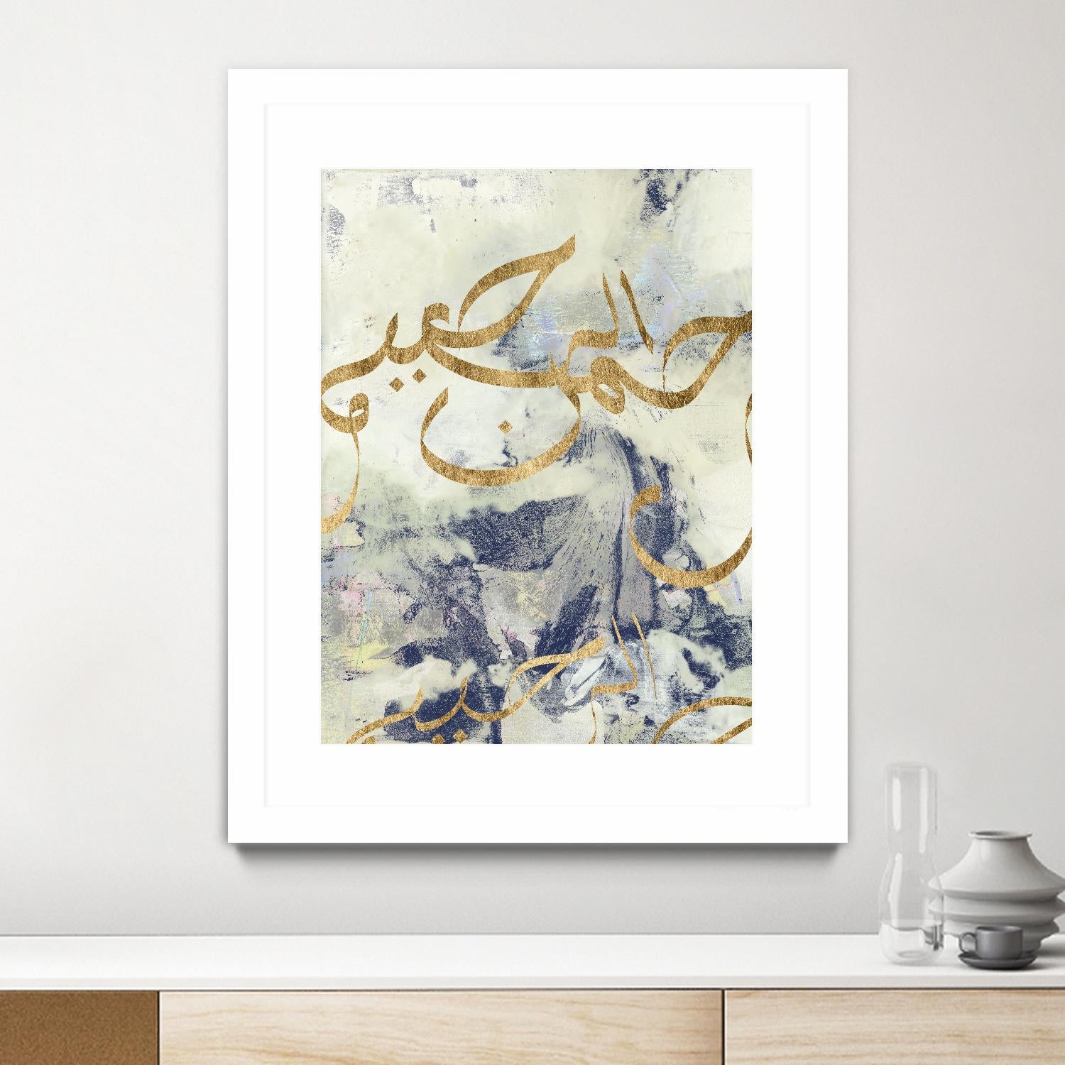 Arabic Encaustic I by Jennifer Goldberger on GIANT ART - abstract