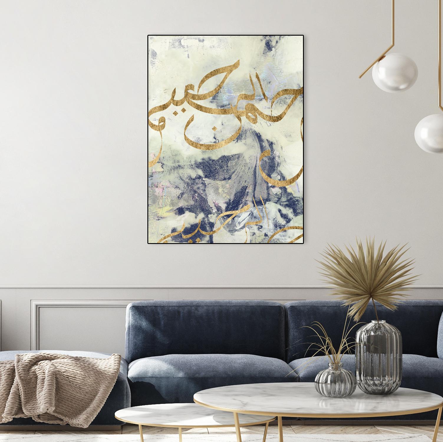 Arabic Encaustic I by Jennifer Goldberger on GIANT ART - abstract