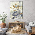 Arabic Encaustic I by Jennifer Goldberger on GIANT ART - abstract