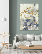 Arabic Encaustic I by Jennifer Goldberger on GIANT ART - abstract