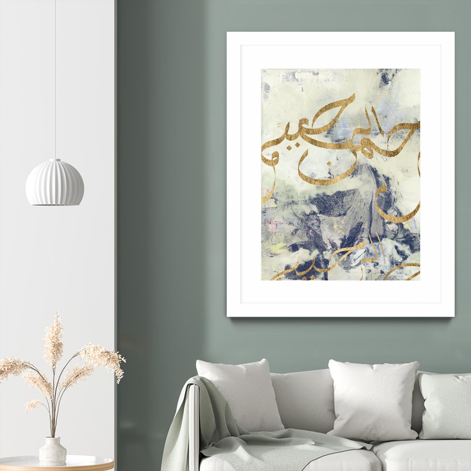 Arabic Encaustic I by Jennifer Goldberger on GIANT ART - abstract