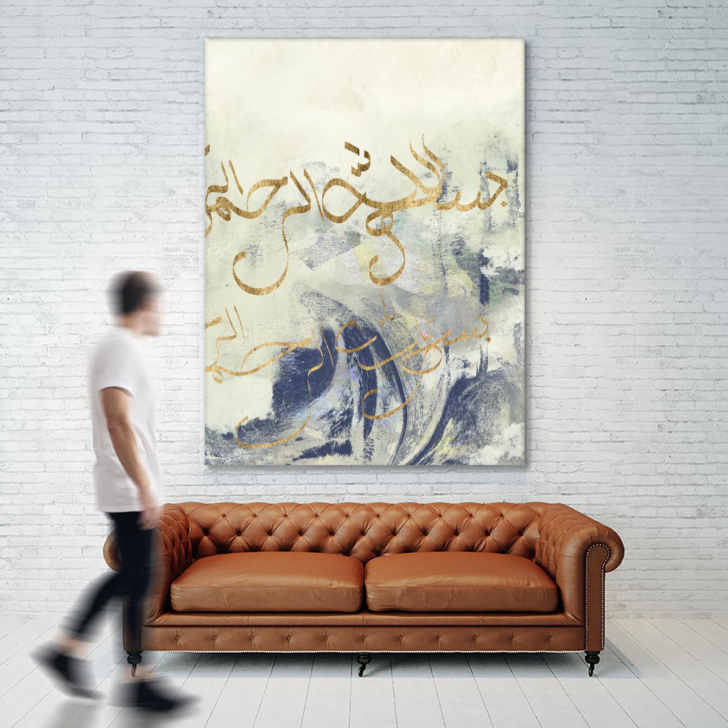 Arabic Encaustic II by Jennifer Goldberger on GIANT ART - abstract