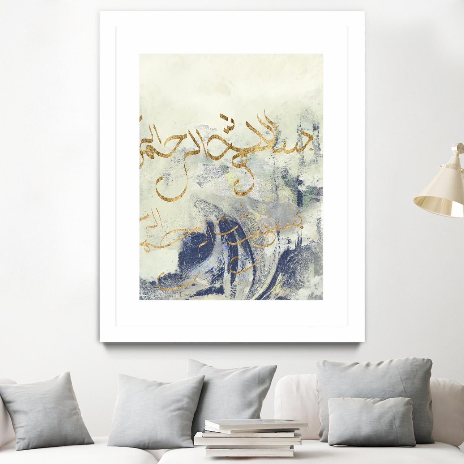 Arabic Encaustic II by Jennifer Goldberger on GIANT ART - abstract