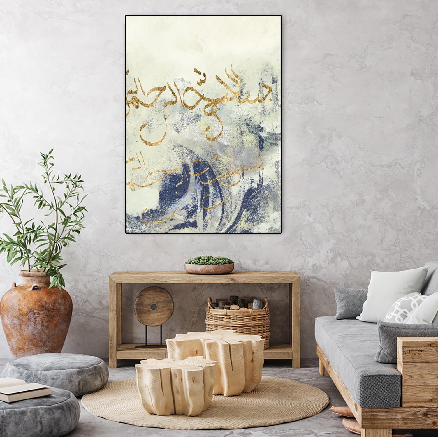 Arabic Encaustic II by Jennifer Goldberger on GIANT ART - abstract