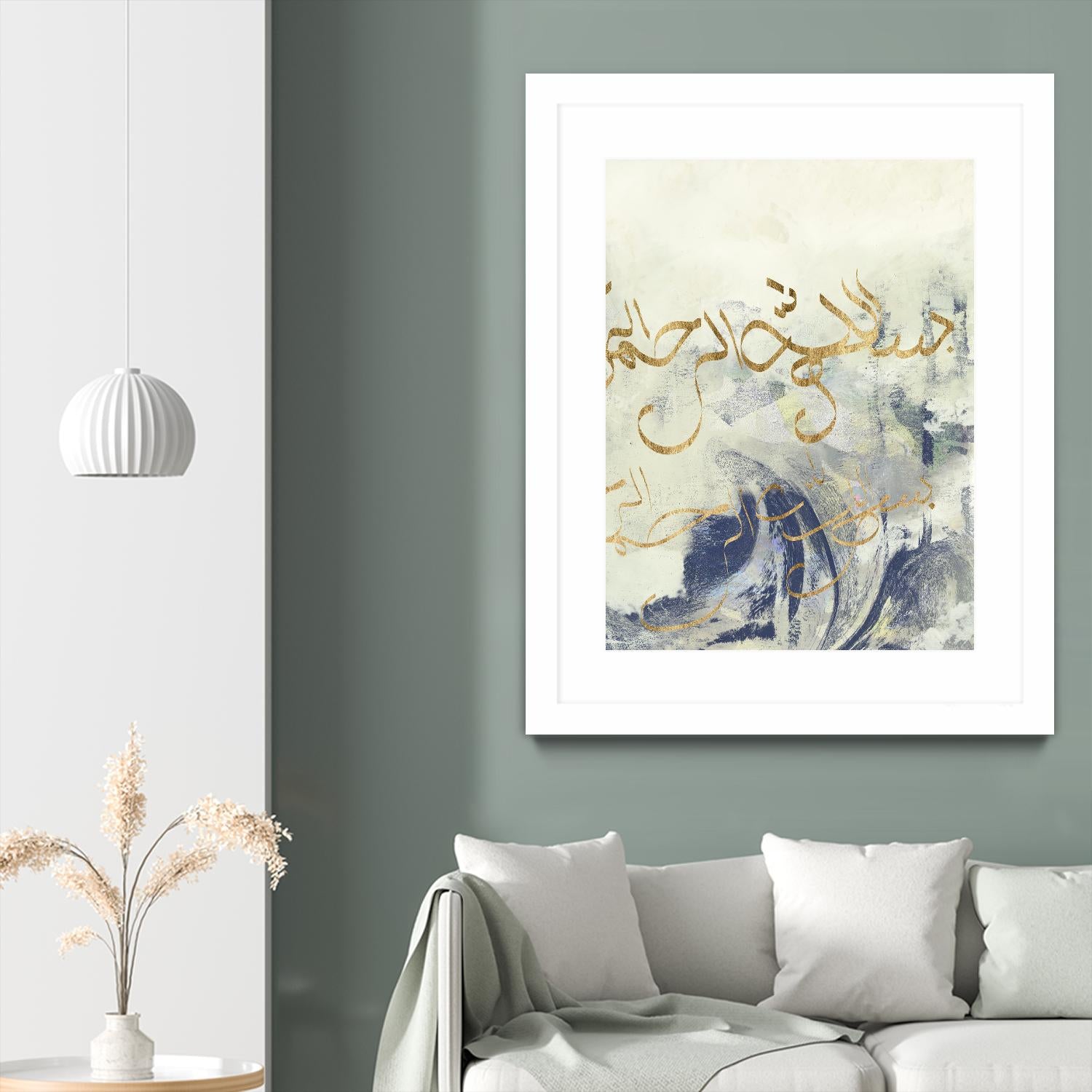 Arabic Encaustic II by Jennifer Goldberger on GIANT ART - abstract