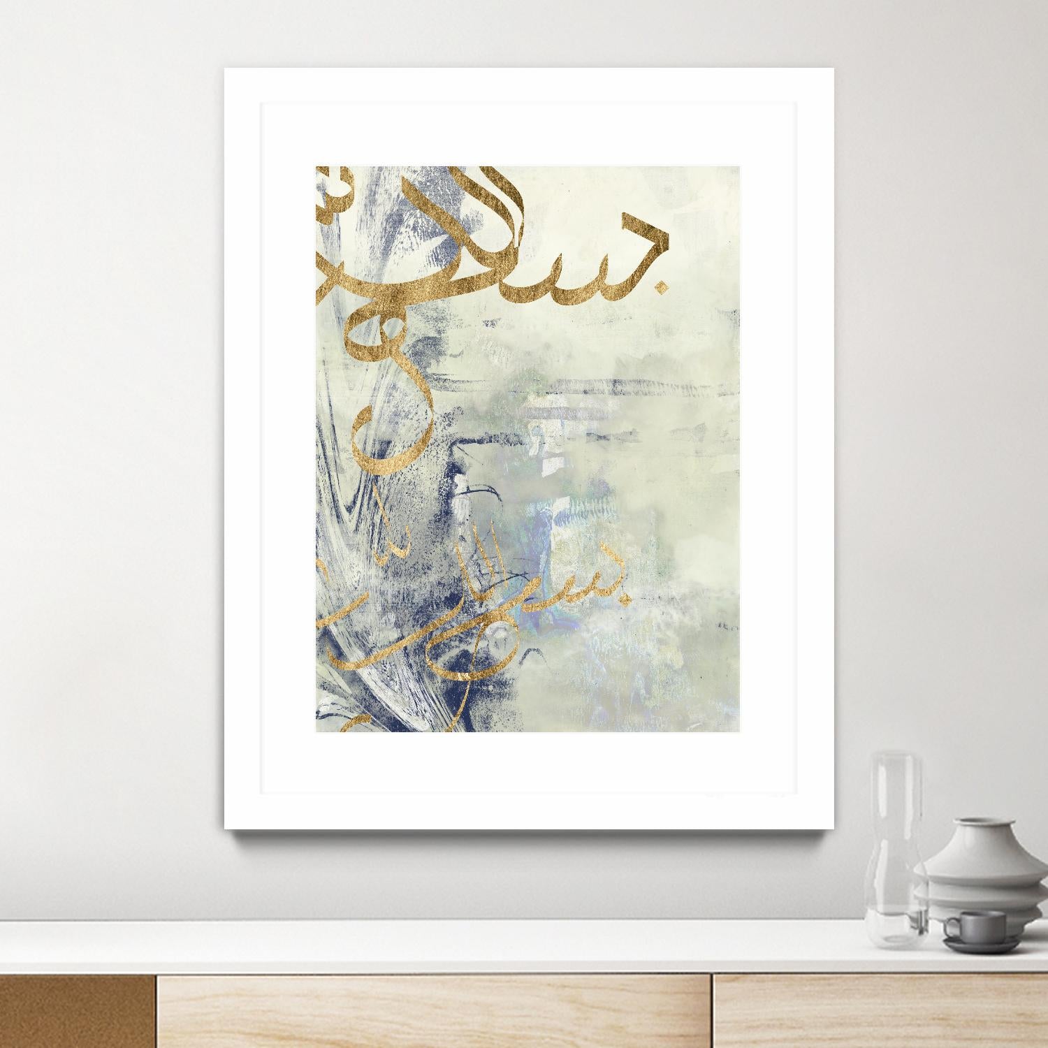 Arabic Encaustic III by Jennifer Goldberger on GIANT ART - abstract