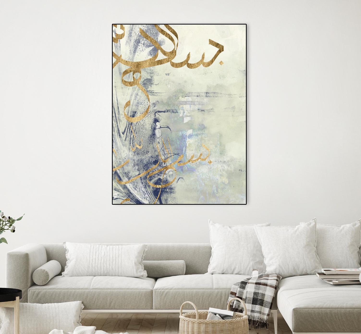 Arabic Encaustic III by Jennifer Goldberger on GIANT ART - abstract