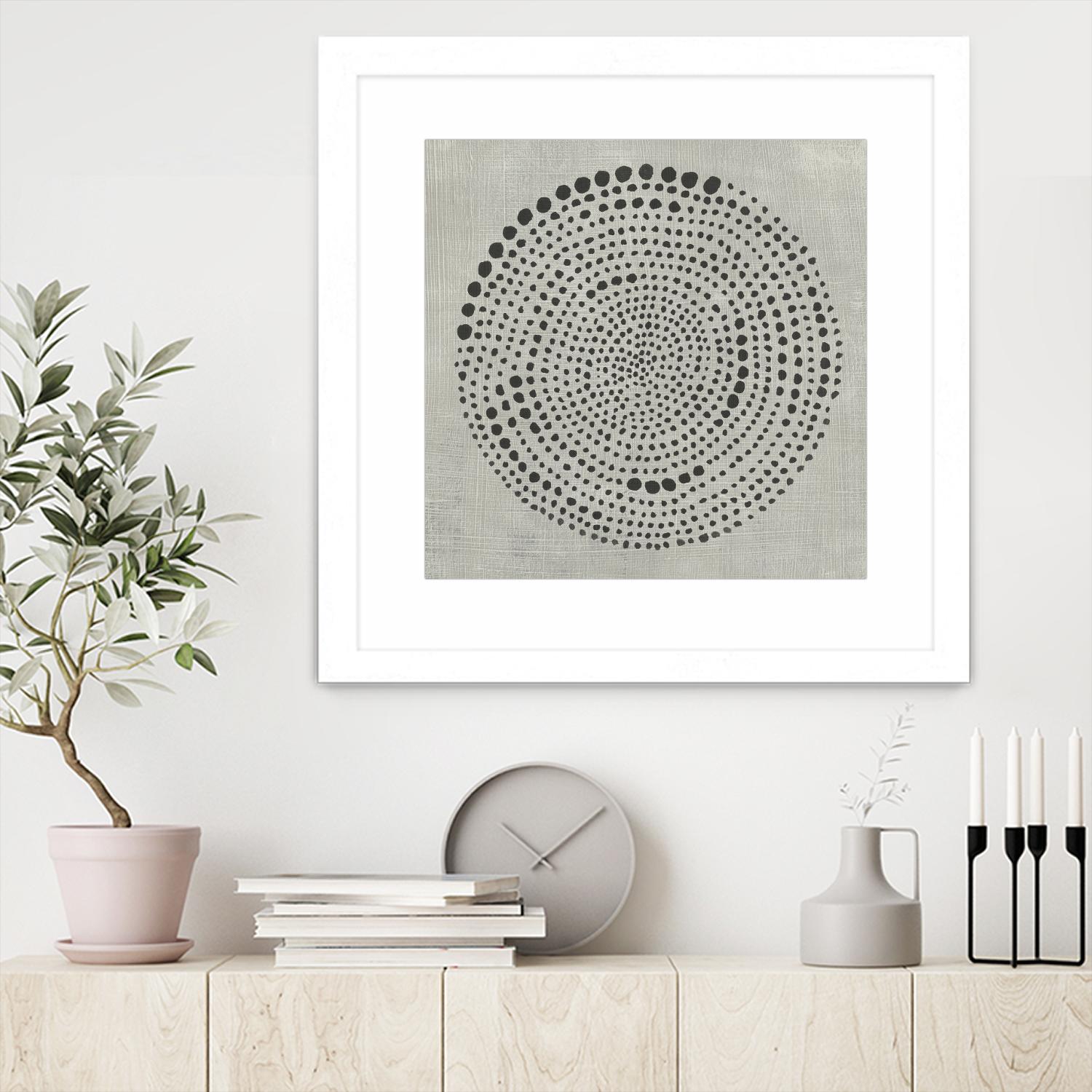 Mythos II by Chariklia Zarris on GIANT ART - black black & white circle