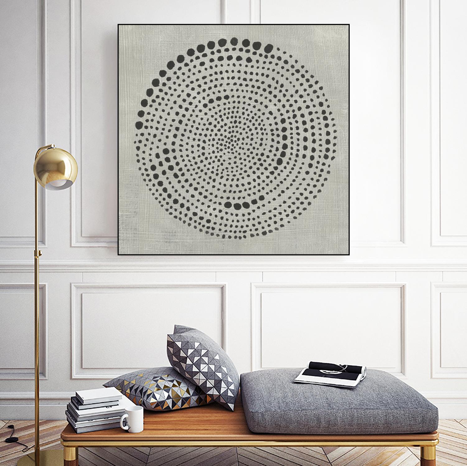 Mythos II by Chariklia Zarris on GIANT ART - black black & white circle