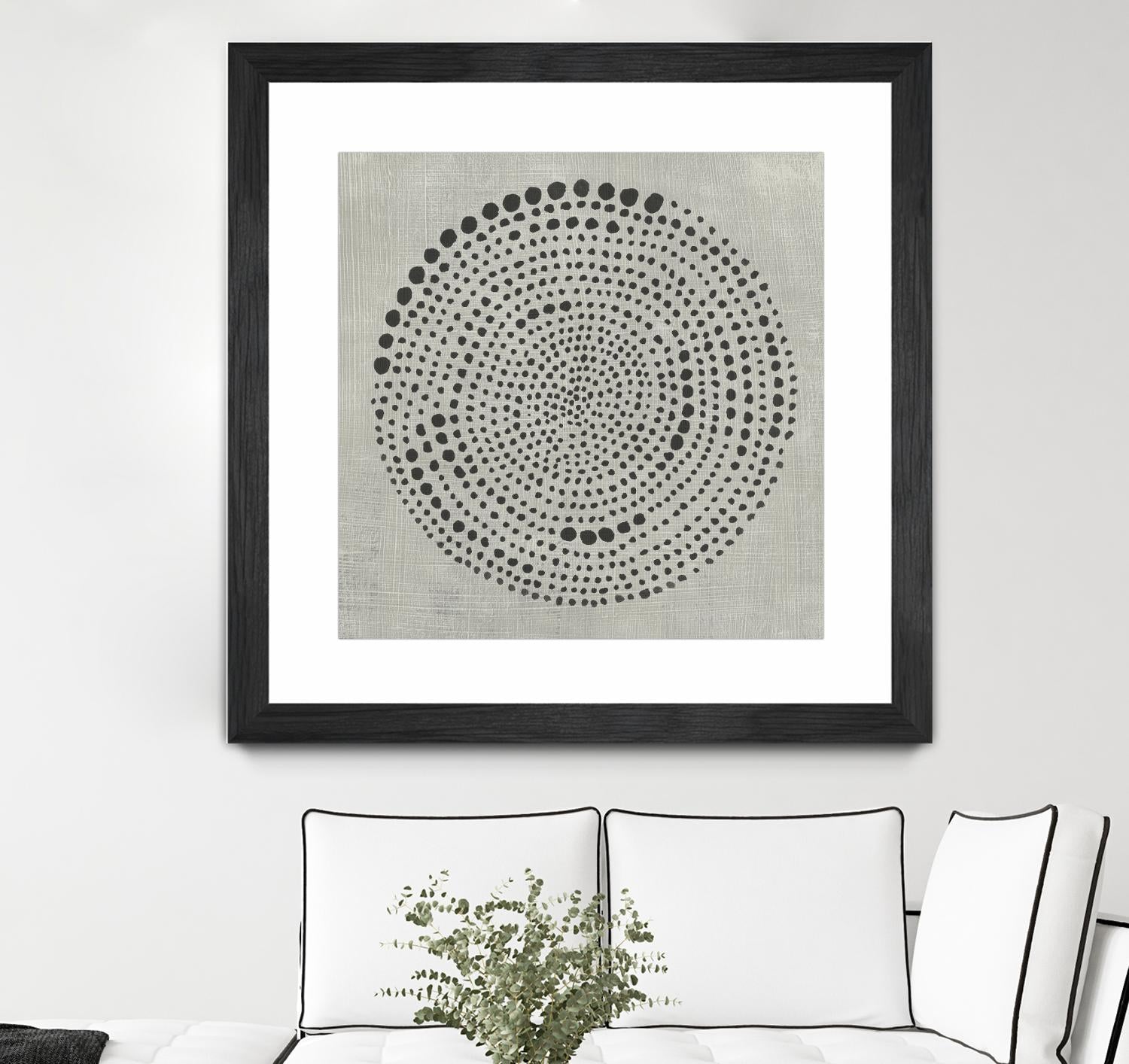 Mythos II by Chariklia Zarris on GIANT ART - black black & white circle