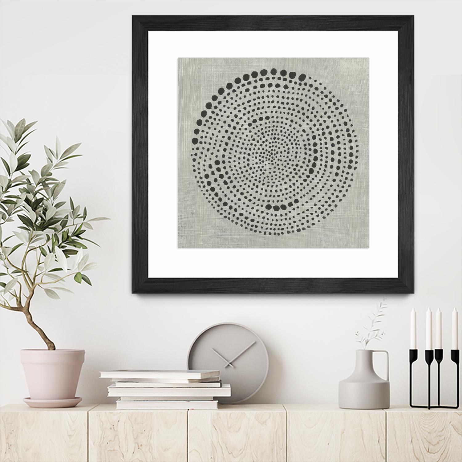 Mythos II by Chariklia Zarris on GIANT ART - black black & white circle