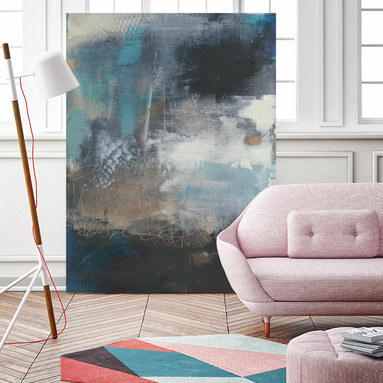 Umbra I by Sue Jachimiec on GIANT ART - blue abstract