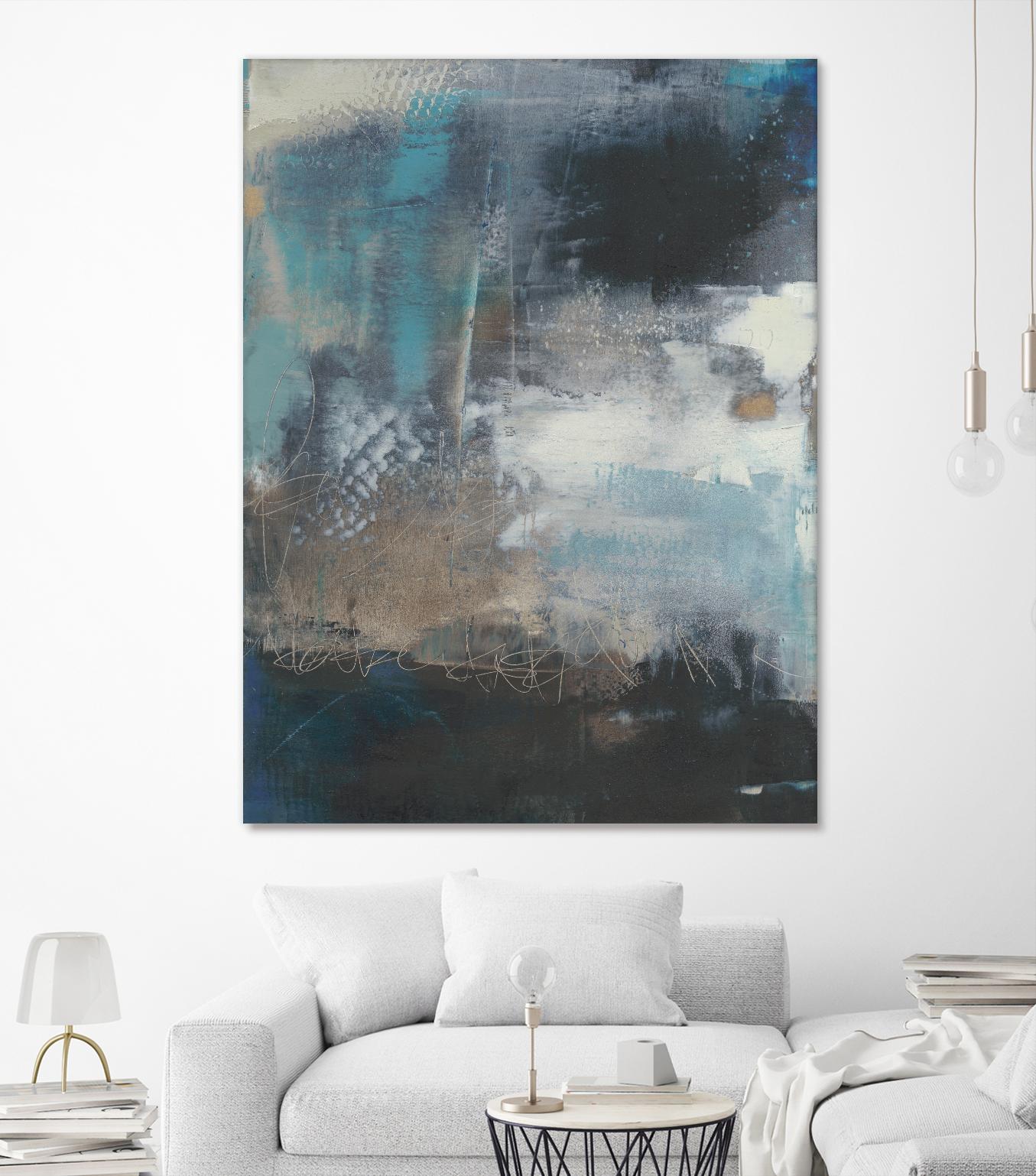 Umbra I by Sue Jachimiec on GIANT ART - blue abstract