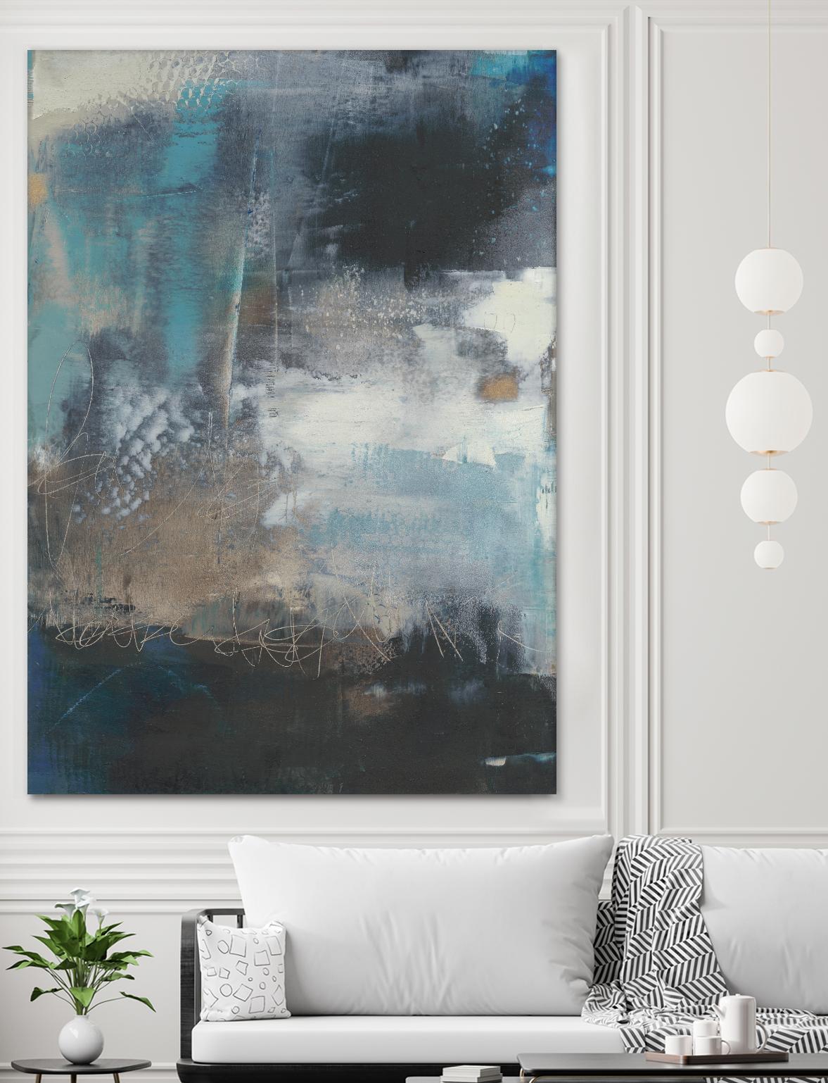 Umbra I by Sue Jachimiec on GIANT ART - blue abstract