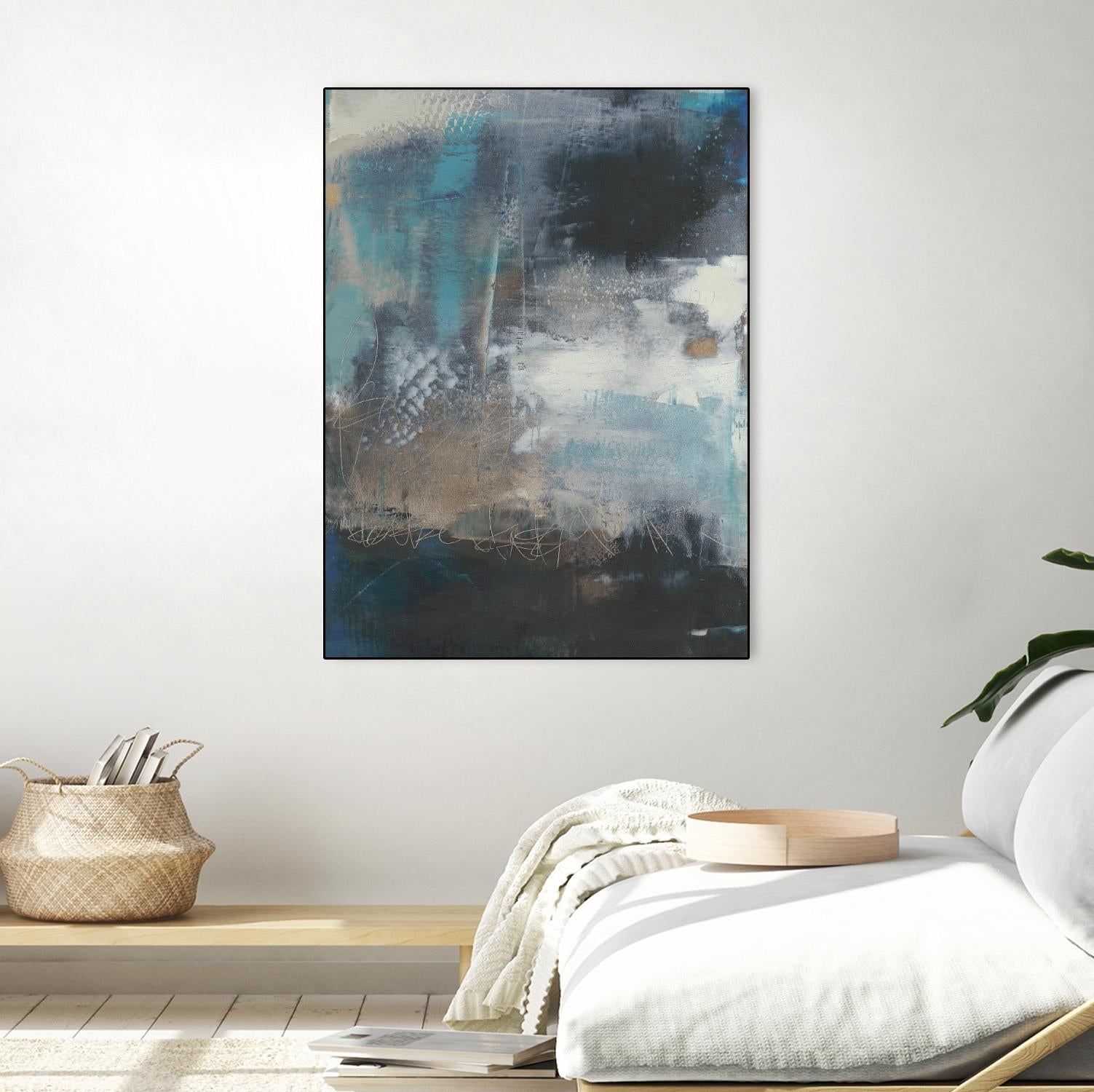 Umbra I by Sue Jachimiec on GIANT ART - blue abstract