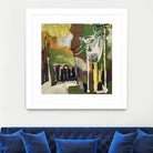 Trees & Wires X by Erin McGee Ferrell on GIANT ART - green abstract