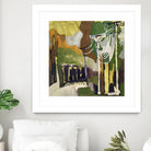 Trees & Wires X by Erin McGee Ferrell on GIANT ART - green abstract