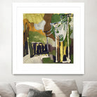 Trees & Wires X by Erin McGee Ferrell on GIANT ART - green abstract