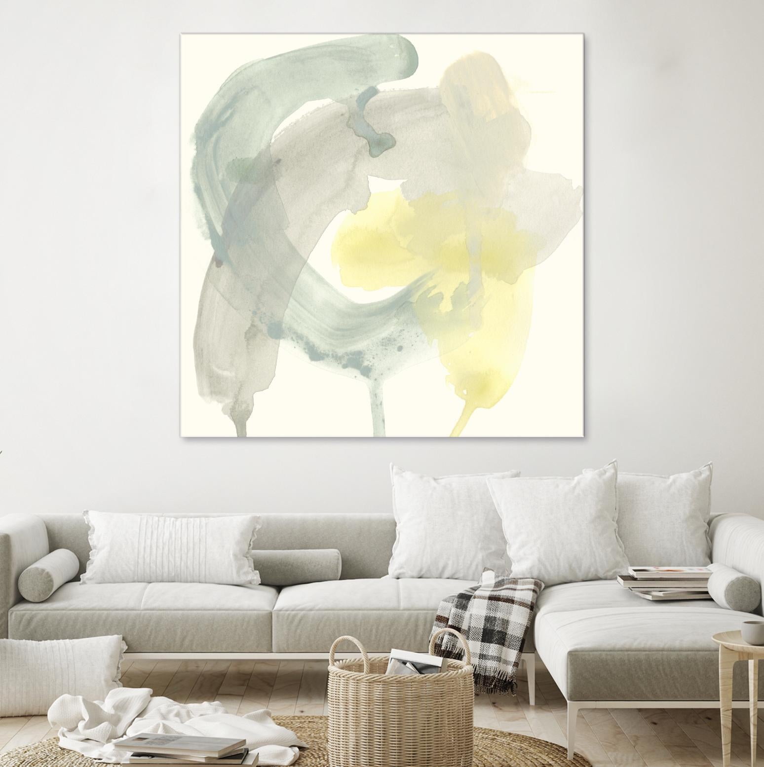 Lunar Sunrise II by June Erica Vess on GIANT ART - yellow abstract