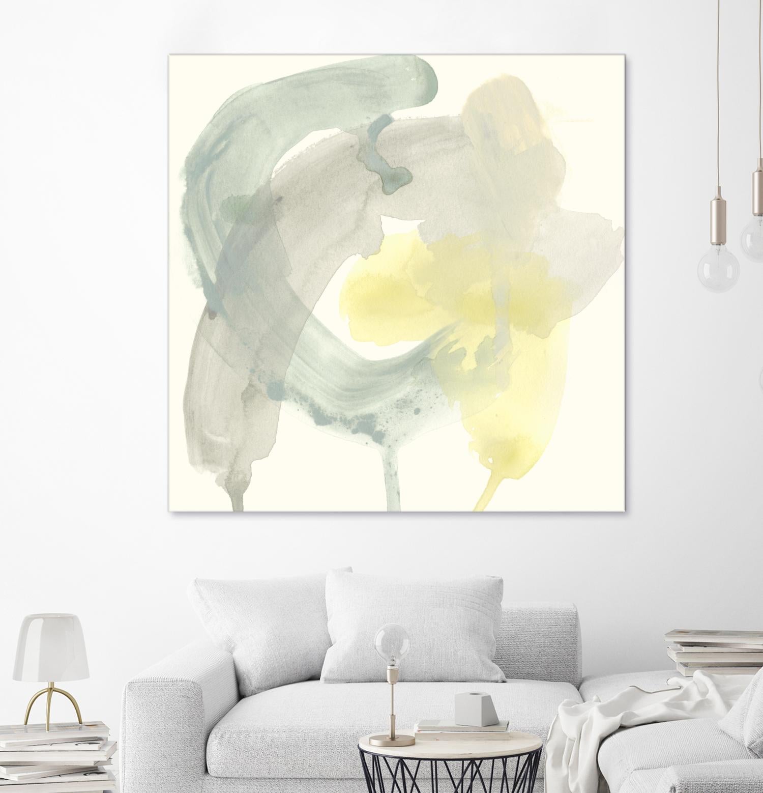 Lunar Sunrise II by June Erica Vess on GIANT ART - yellow abstract