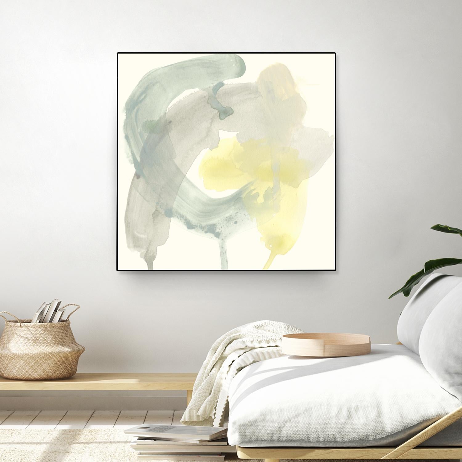 Lunar Sunrise II by June Erica Vess on GIANT ART - yellow abstract