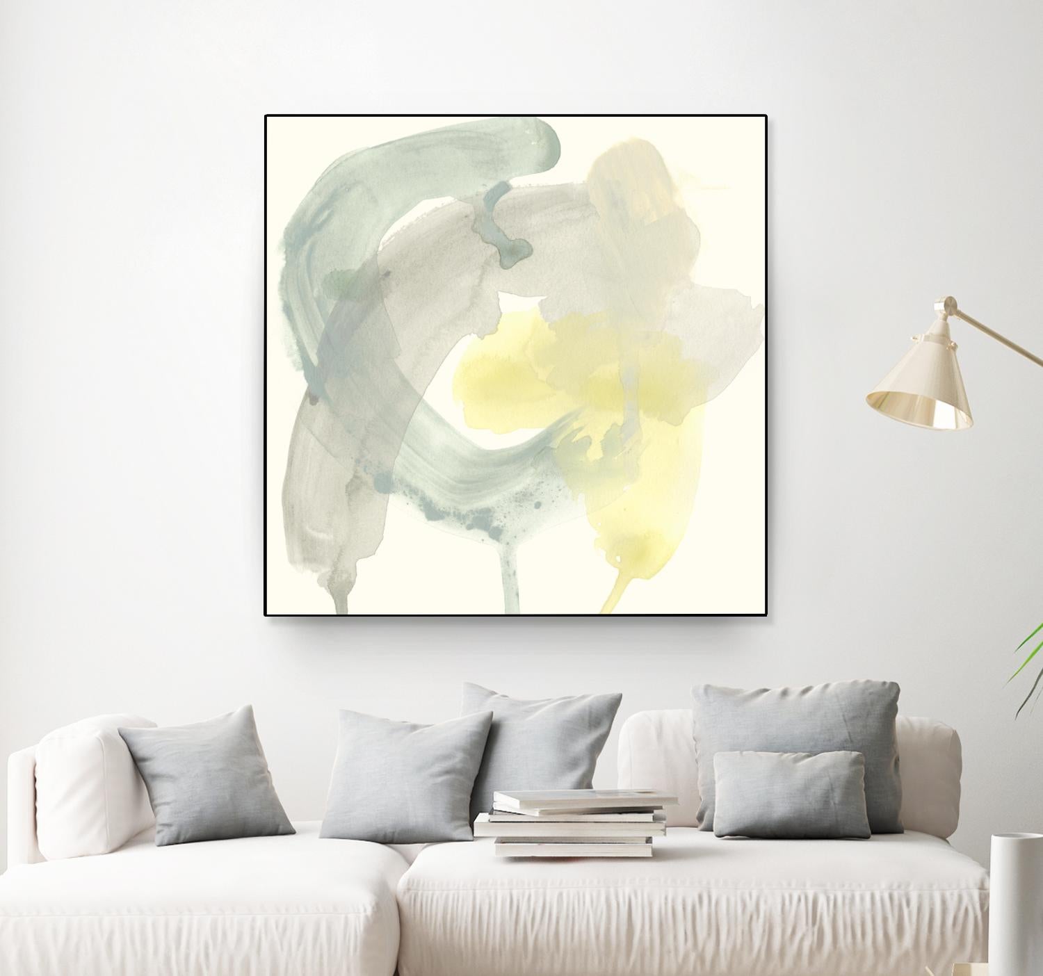 Lunar Sunrise II by June Erica Vess on GIANT ART - yellow abstract