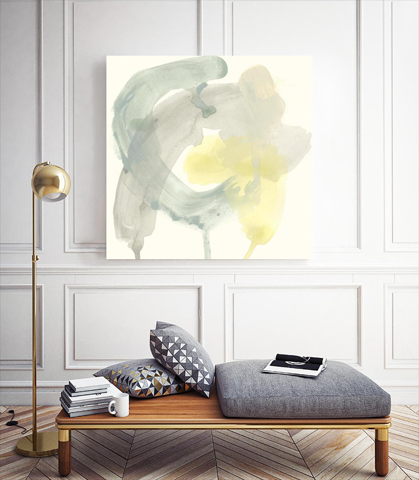 Lunar Sunrise II by June Erica Vess on GIANT ART - yellow abstract