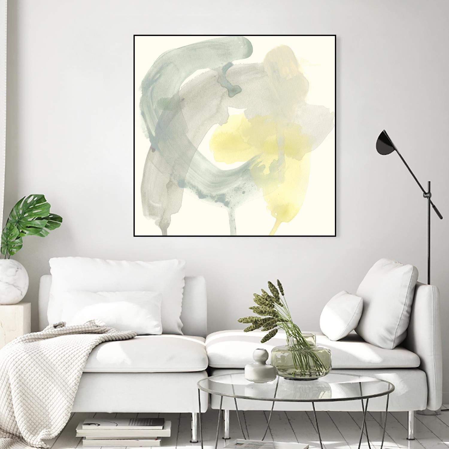 Lunar Sunrise II by June Erica Vess on GIANT ART - yellow abstract
