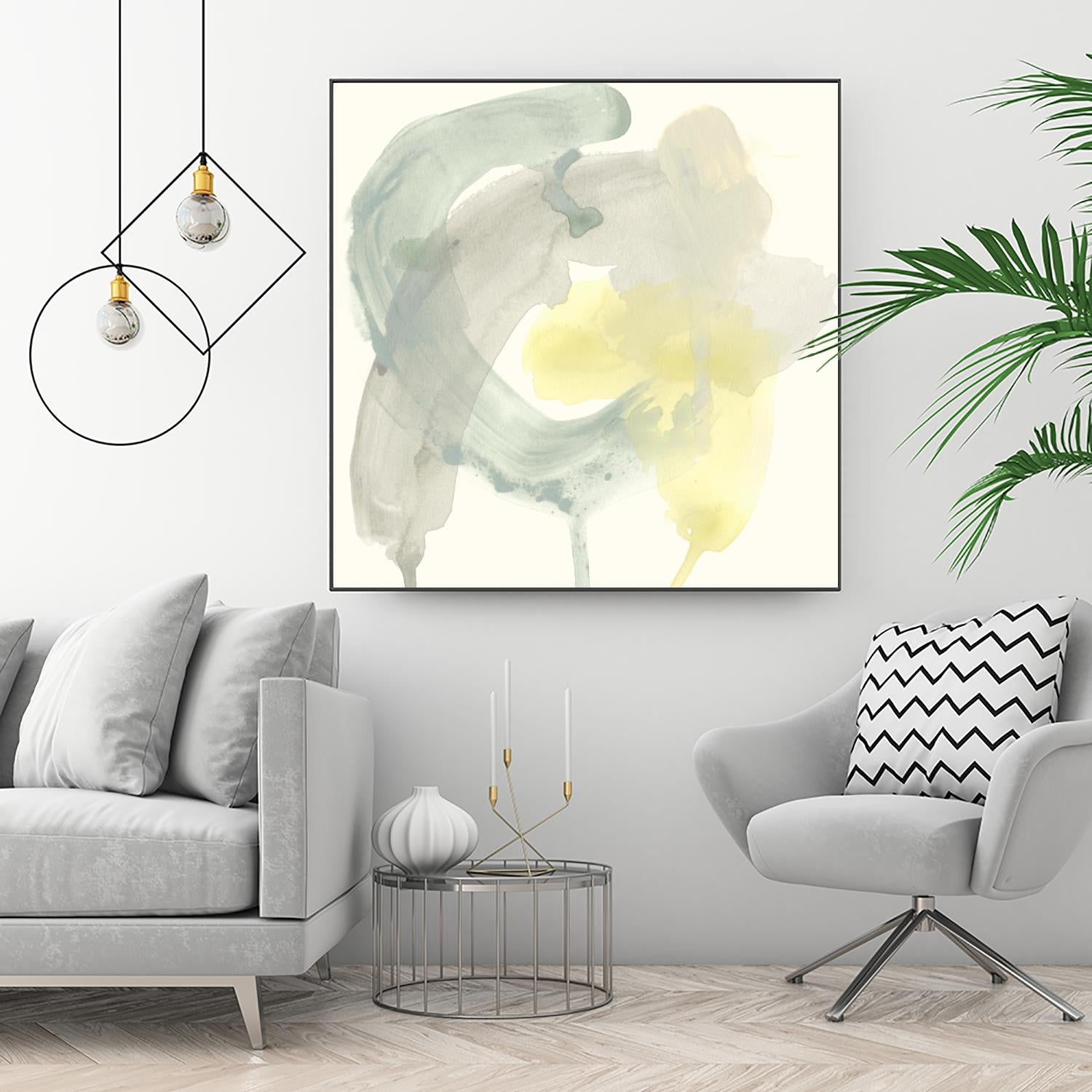 Lunar Sunrise II by June Erica Vess on GIANT ART - yellow abstract