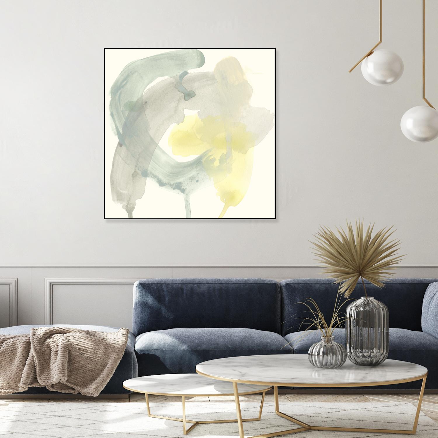 Lunar Sunrise II by June Erica Vess on GIANT ART - yellow abstract