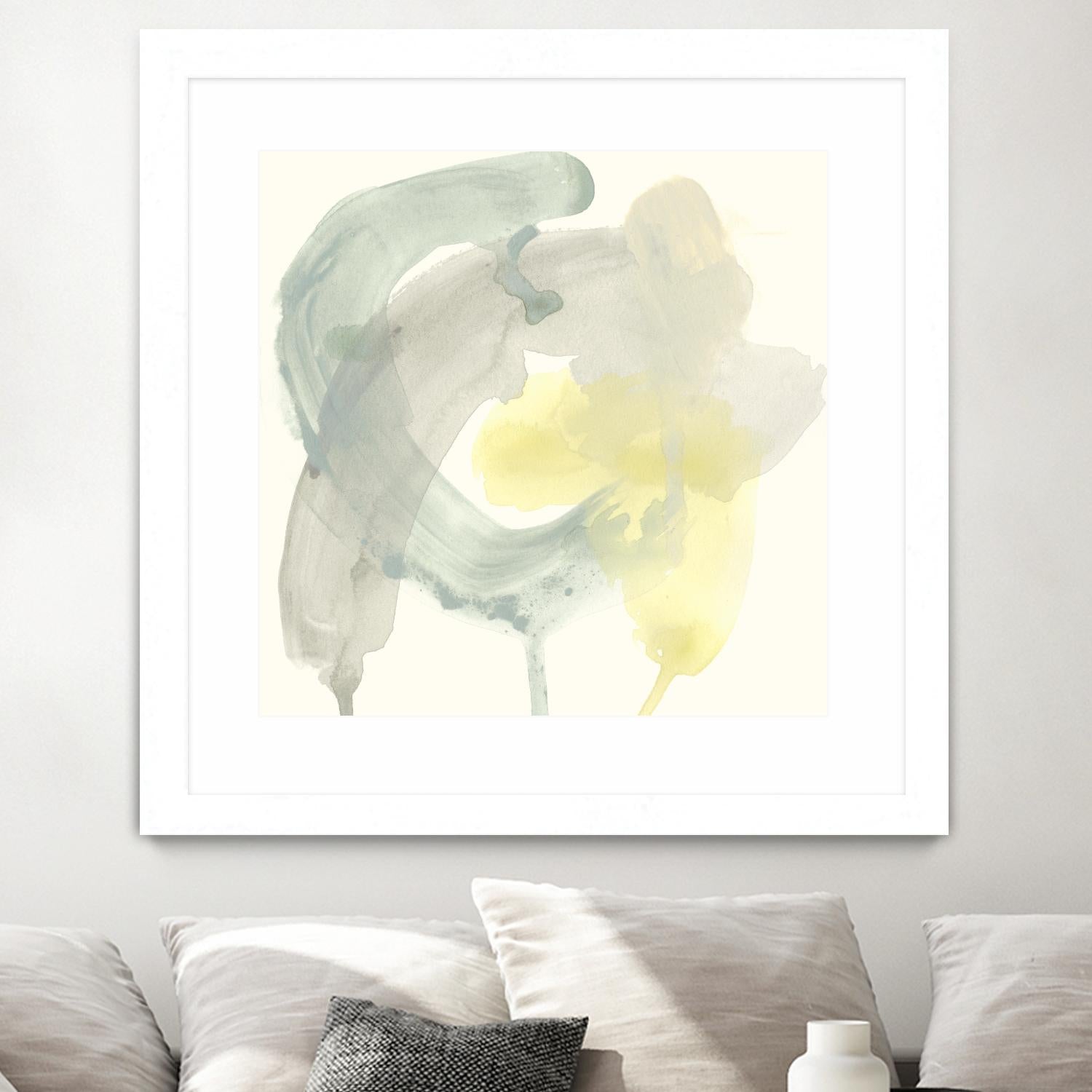 Lunar Sunrise II by June Erica Vess on GIANT ART - yellow abstract
